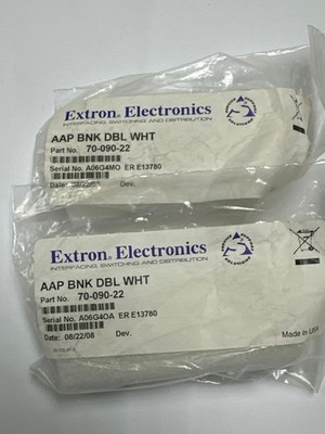 Extron AAP BNK DBL WHT 70-090-22 Lot of 2