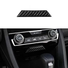 Real Carbon Fiber Center Dash Light Trim Sticker Cover Fits Civic 16-21