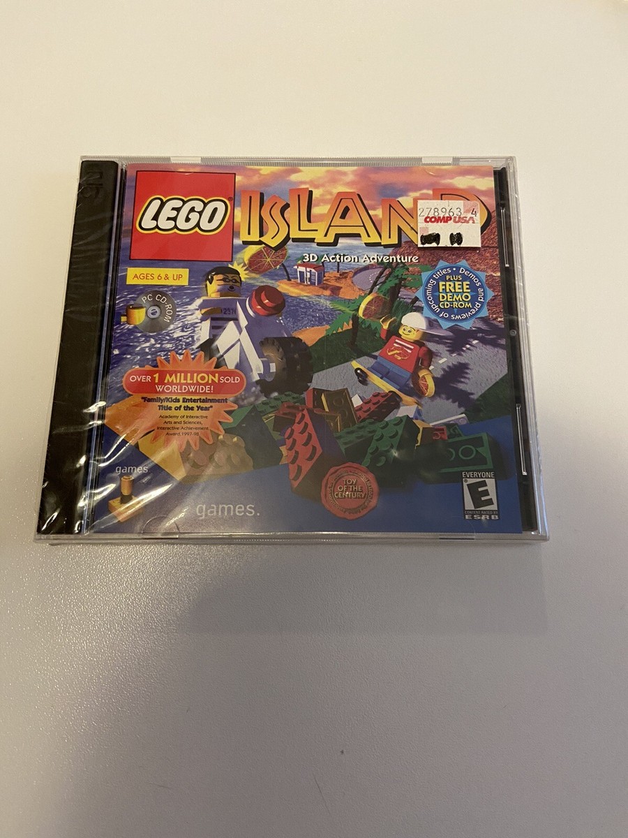 Cd Rom Lego Island Video Game LEGO Island 3d Action Adventure CD