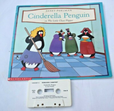 Vintage Book & Cassette Cinderella Penguin Little Glass Flipper By Janet Perlman