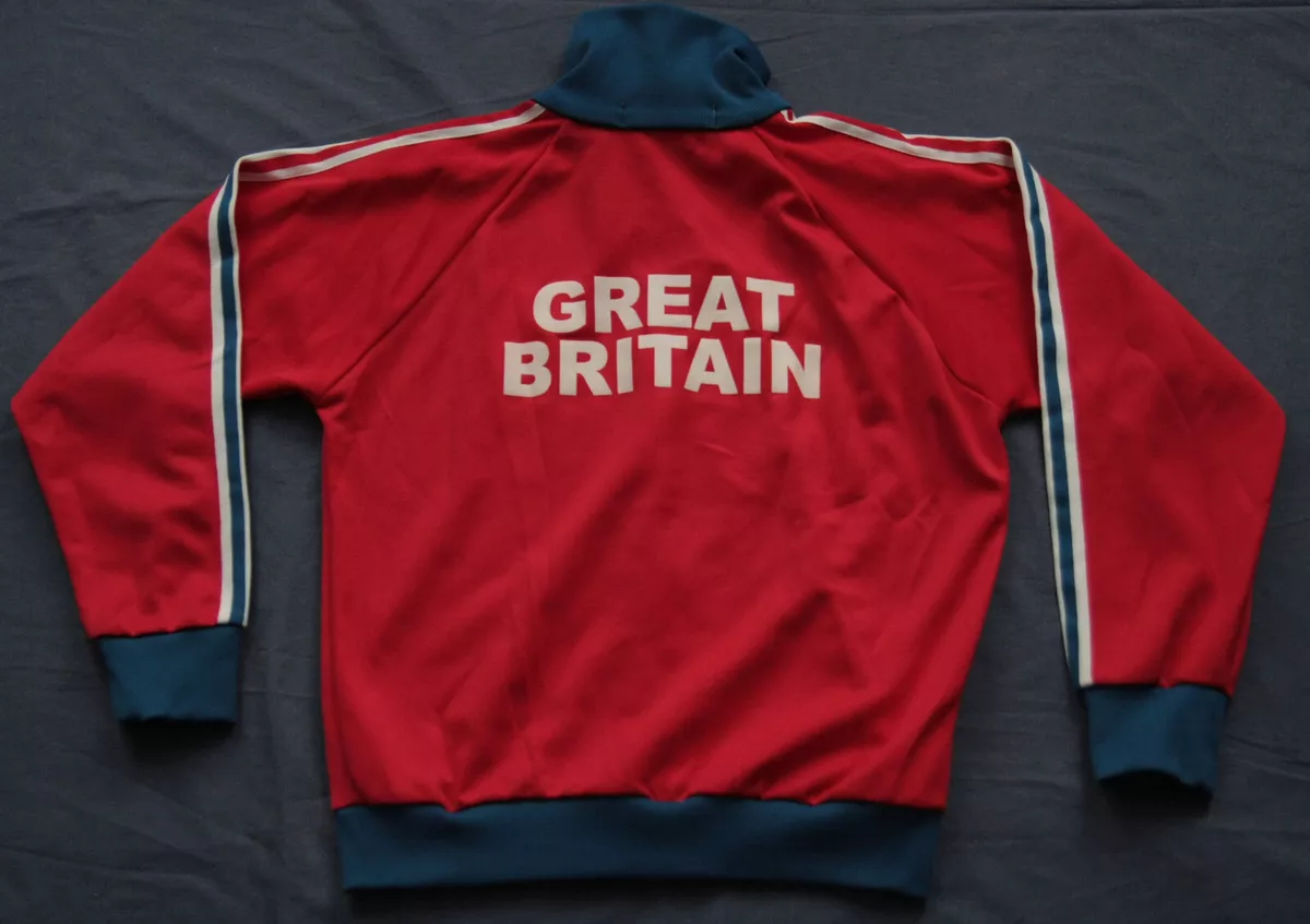 Adidas Tracksuit Top Track Jacket Olympic Great Britain Vintage Adidas Tracksuit Top Track Jacket Olympic Great Britain Vintage