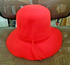Bollman Hat Co. Orange Wool Doeskin Women's Hat Union Made