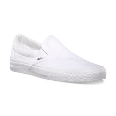 vans white slip ons mens