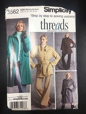 Simplicity 3562 Misses' Lined Coats, Each in 2 Lengths - Sizes 6-14
