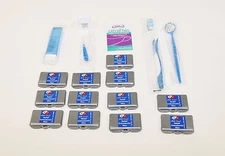 DENTAL ORTHODONTIC BRACES BRACKETS ORAL CARE CLEANING KIT COMPLETE STANDARD WAX