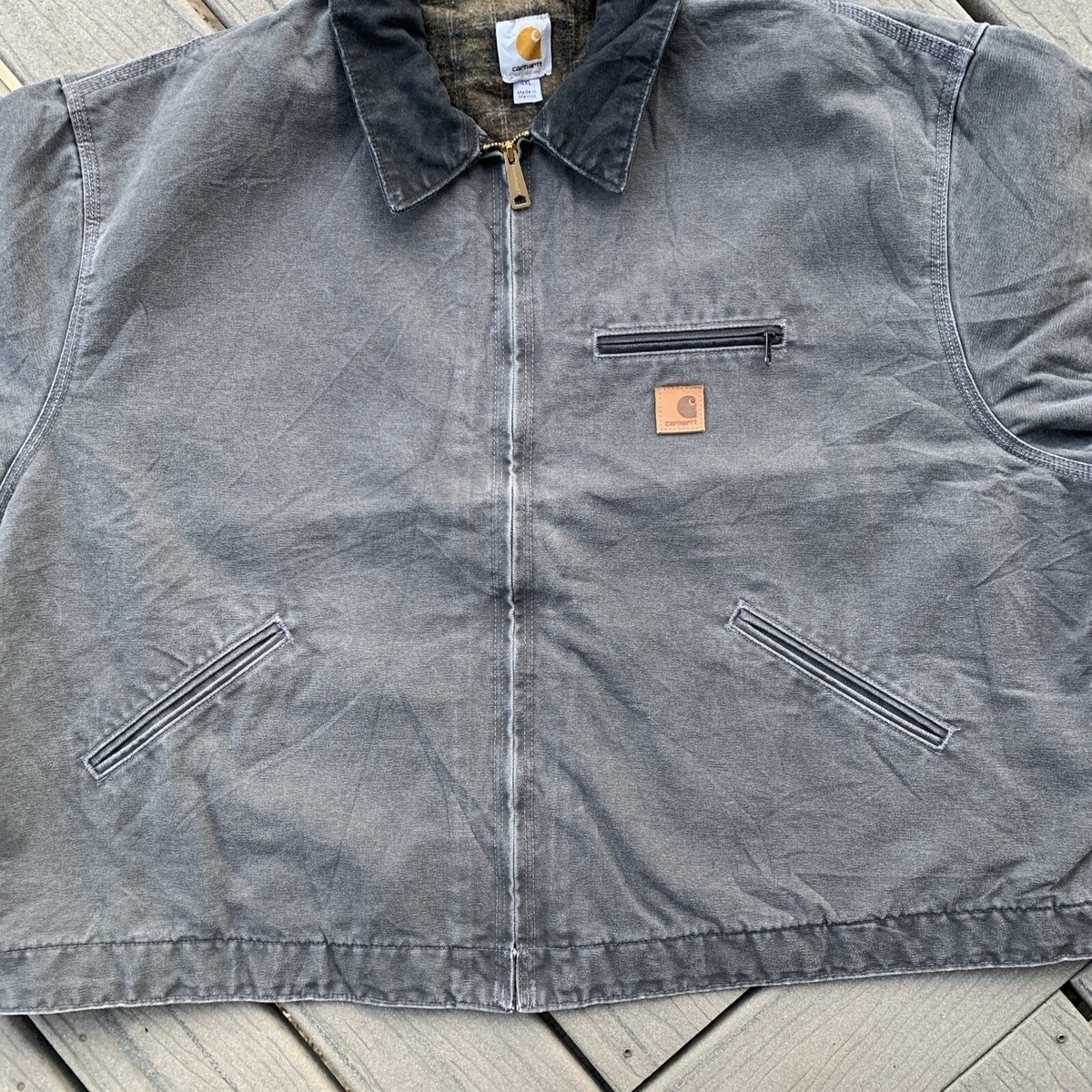 Carhartt J97 GVL “Gravel” Blanket Lined Detroit Jacket - MENS 4XL