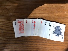 Vintage Miniature Playing Card Game