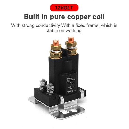 Relais Démarreur 500A Haute Intensité Pour Véhicule - Isolateur Batterie 24V Auto