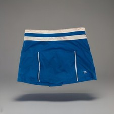 Wilson Girls blue Skort Large 10/12 White piping Lined Tennis Golf slits