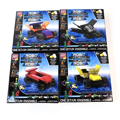 Block Tech Robo Machines Four Vehicle Sets Bundle - NEW