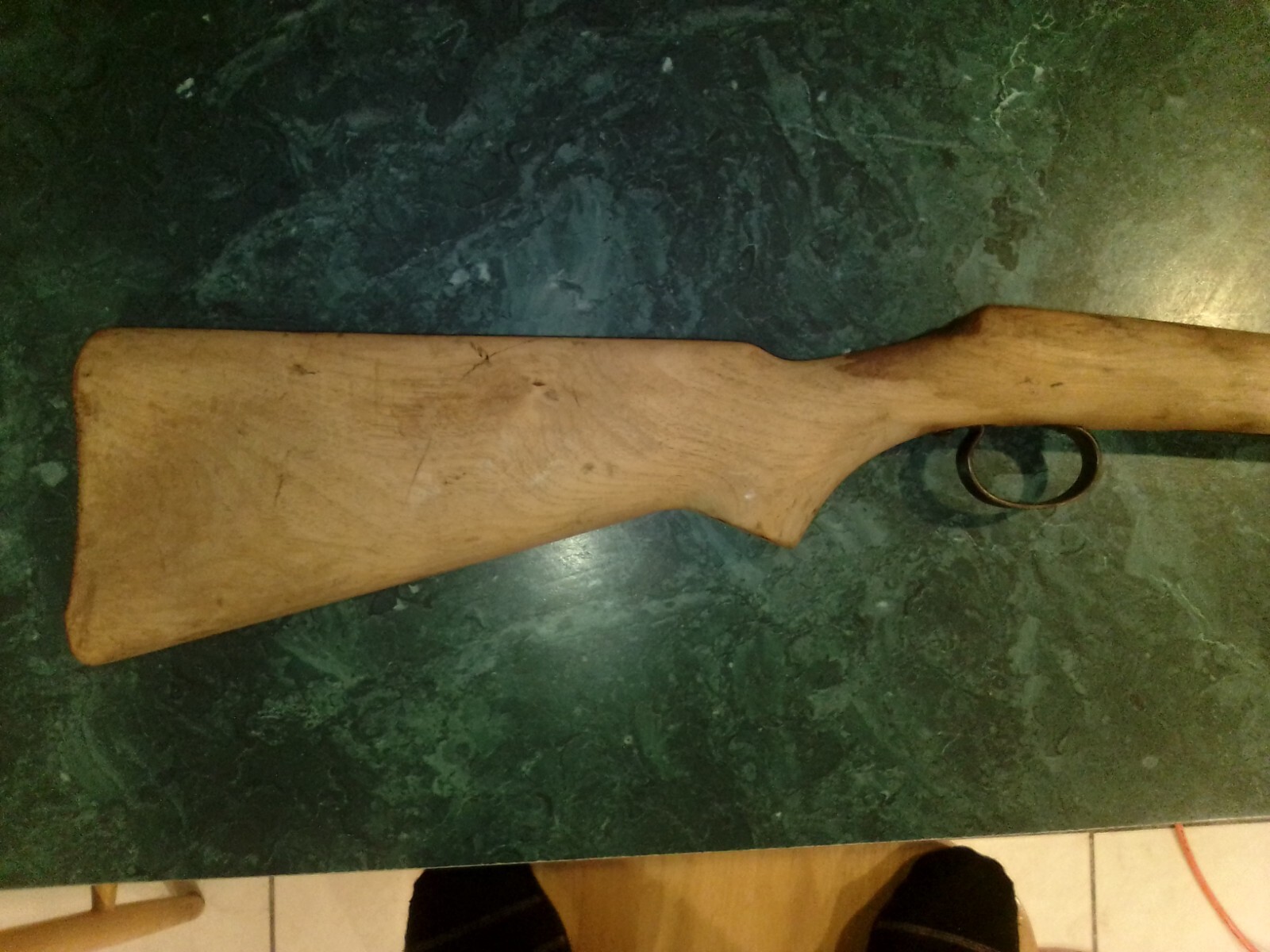 stock for a BSA Super Sport Five Bolt Action .22 Rifle nice with heat press logo