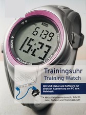 Trainingsuhr USB-Kabel Auswertung PC Misst Kalorienverbrauch Schrittzahl Distanz