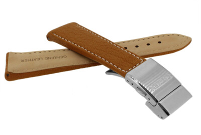 Citizen Promaster Eco Drive Watch Strap 23mm Leather Brown AS4040