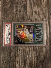 LEBRON JAMES LOS ANGELES LAKERS 2019 PANINI GET HYPED! GREEN PRIZM PSA 9 INVEST