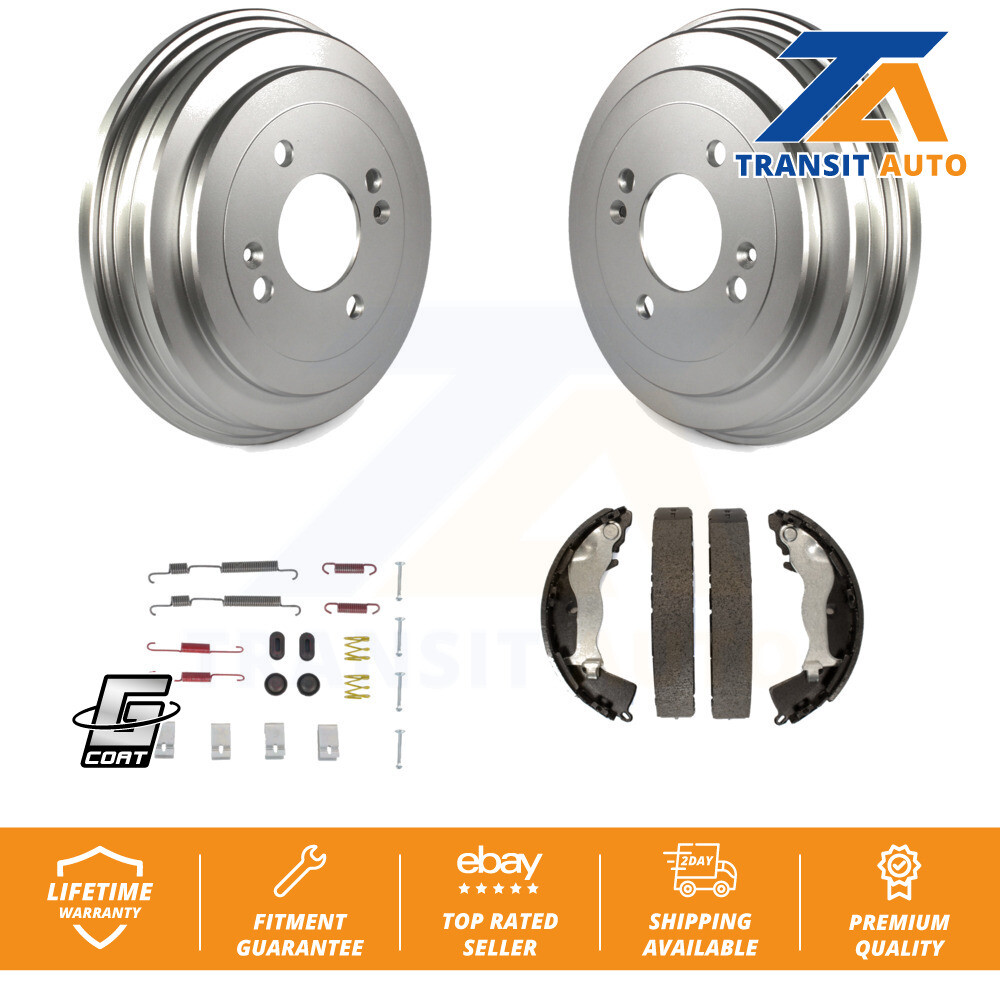 Rear Coated Brake Drum Shoes Spring Kit For Hyundai Accent Kia Rio Rio5