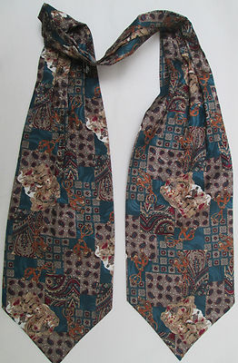 - AUTHENTISCHER Schal MISTO SETA 100% Seide TBEG Vintage zum greifen