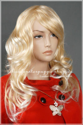 Perücke Schaufensterpuppe weibliche Figur Kopf Haare et-w008 wig  female Blond