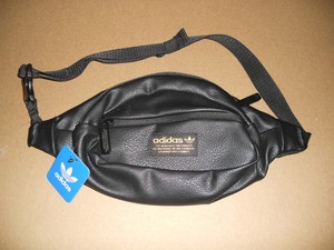 adidas fanny pack black leather