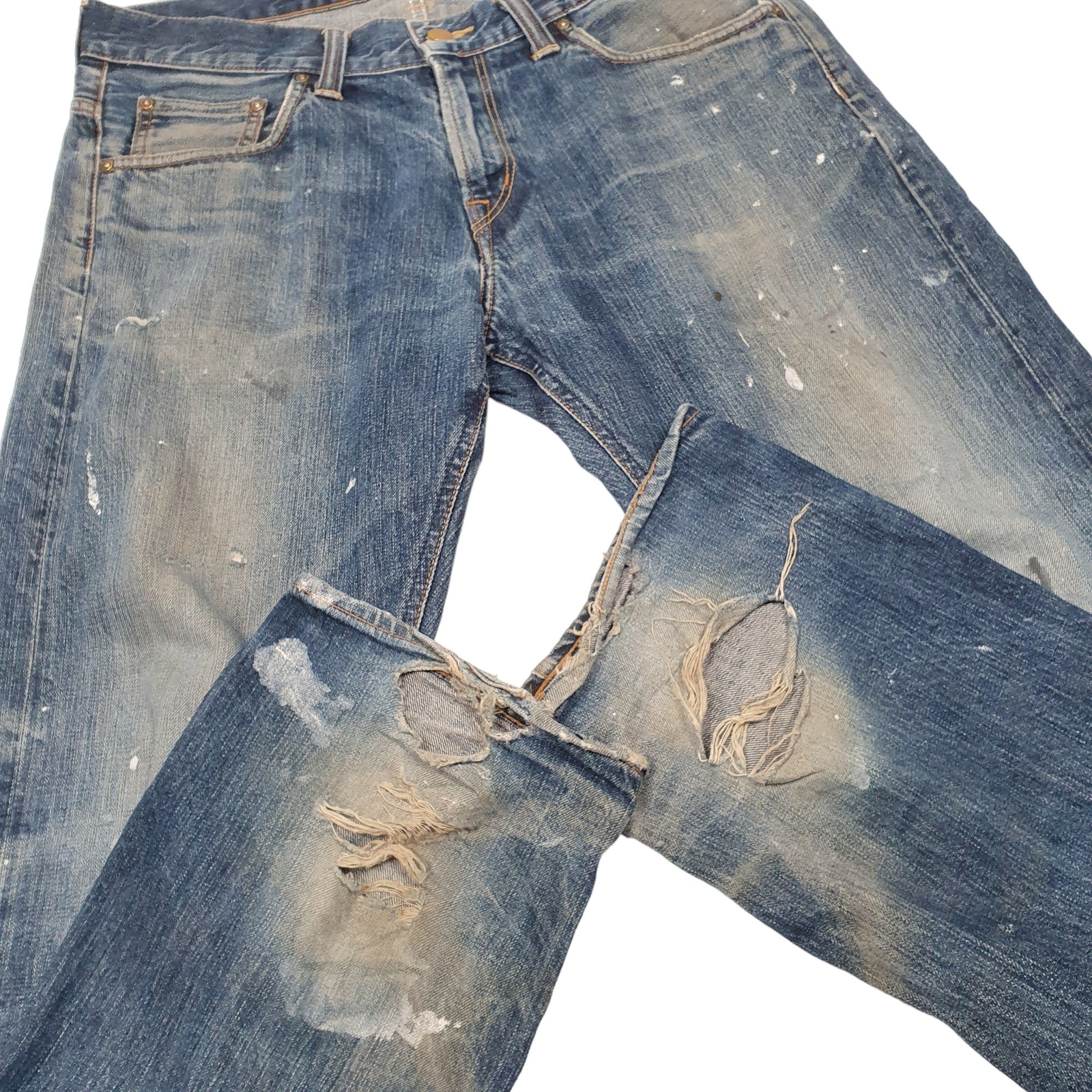 CARHARTT Casual Jeans Regular Fit Denim Trousers Bronco Straight W36 L34 image 4