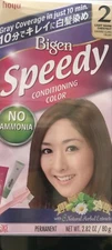 BIGEN SPEEDY KIT HAIR COLOR KIT  #2 LIGHT WARM CHESTNUT 