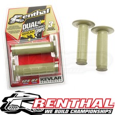 Renthal G166 Grips Tapered Series Aramid Half Waffle Dual Compound Moto MX Grips