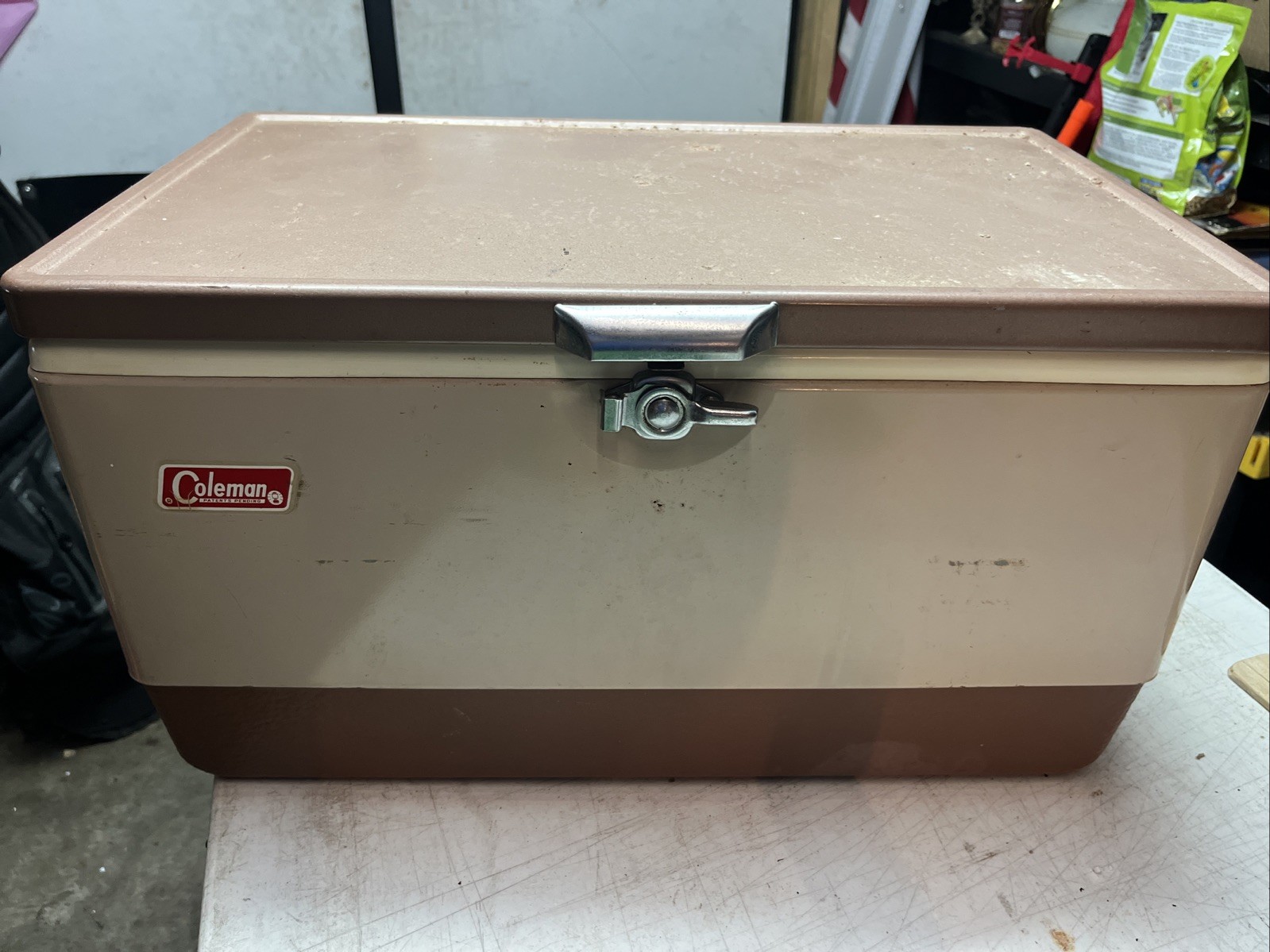 Ice Chest 22x13x12&rdquo; Brown Free Ship