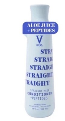 V&Co. Beauty Straight Hair Conditioner with Peptides, 12 Fl. Oz 2 Pack