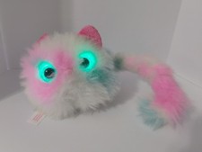 Pomsies Patches White Pink Wearable Interactive Pet Pom Pom 4" Plush