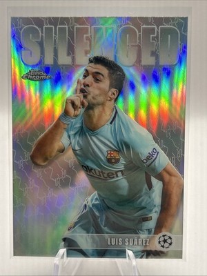 2025-26 Topps Chrome UCC Luis Suarez Silenced Insert SHH-4 FCB