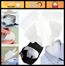 80 Pcs Disposable Collar Protectors - Self-Adhesive Sweat Pads for Shirts, White