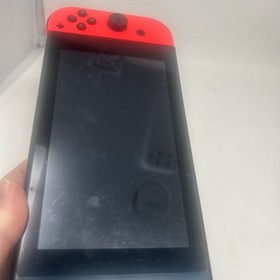 Nintendo Switch v1 Console/Dock/Charger w/Red & Blue Joy-cons As-is PLZ READ