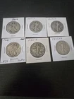 6 Walking Liberty Halfs 1921-S, 1923-S, 1929-D,1928-S, 1935-S And 1943-S