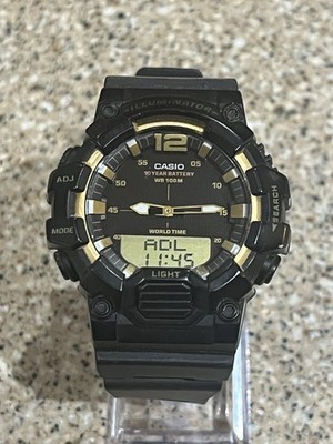 Casio HDC-700 Ana-Digi Sport Watch 100M WR LED Light Day Date Alarm Mens