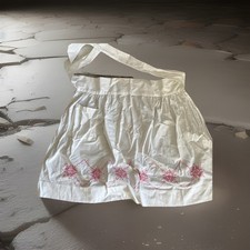 Vintage Handmade Apron Pink Geometric