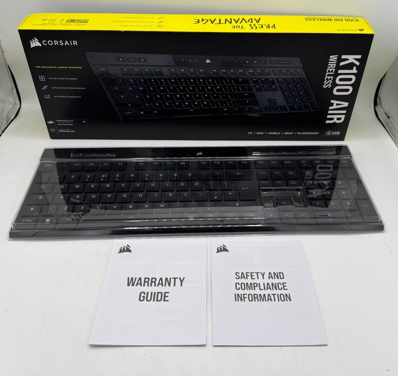 Corsair K100 RGB AIR Ultra-Thin Mechanical Gaming Keyboard (CH-913A01U-UK) VGC