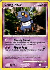 Croagunk 78/123 Common Mysterious Treasures Pokemon Lightly Played