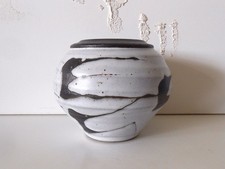 Studio Pottery Vase MCM 1980s Albany Indiana Artist Signed John Peterson