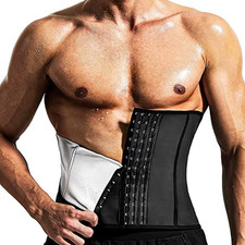 Waist Trainer Trimmer for Men Tummy Control Shapewear Neoprene Sweat Belt Slimmi