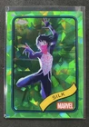 SILK 2025 TOPPS CHROME MARVEL SAPPHIRE GREEN REFRACTOR #108 /99 SSP