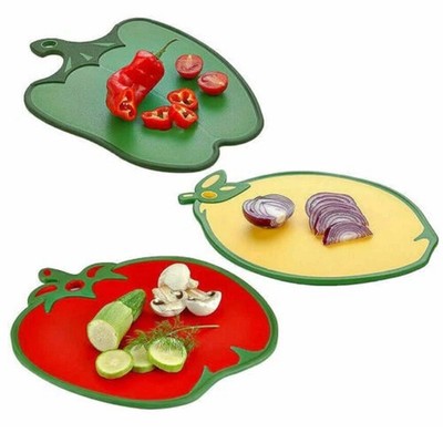 Schneidebrett Rutschfest Spülmaschinenfest Pfeffer/Tomaten/Zitrone Gemüseform Neu