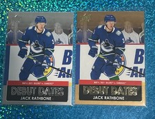 2021-22 Upper Deck #DD-9  JACK RATHBONE Debut Dates Gold / Base (RC, VAR)