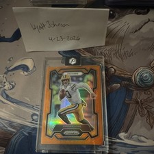 Panini 2023 Prizm Jordan Love Orange Prizm /249 #110 Green Bay Packers