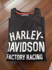 NWT Harley Davidson Factory Racing Team T Shirt XL Black AUTHENTIC! FAST SHIP!