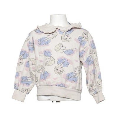 Disney Frozen, Sweatshirt, Größe: 122, Beige/Mehrfarbig, Baumwolle/Elasthan #kBB