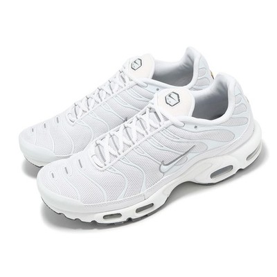 Nike Air Max Plus White Cool Grey Men Unisex Casual Shoes Sneakers 604133-139