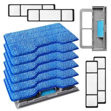 KEEPOW Reusable Mop Replacement Pads Compatible with Shark Vac Mop VM252 VM20...