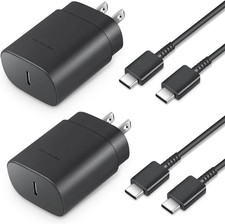 Type C Charger Fast Charging, 2-Pack 25W Wall Charger Power Adapter with Fast Ch