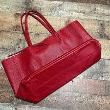 Red Leather Italian Handbag for sale
