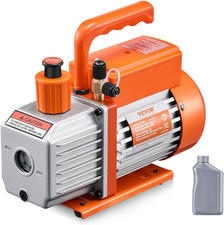 Pompa per Vuoto 4 CFM, Pompa a Vuoto a Palette Rotanti Monostadio HVAC per Siste