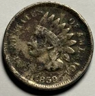 1859 Indian Head Cent — Circulated First Year Album Filler